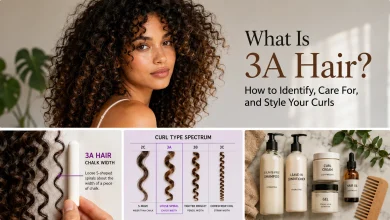 Woman with healthy 3A hair showing loose S-shaped spiral curls with natural volume and definition